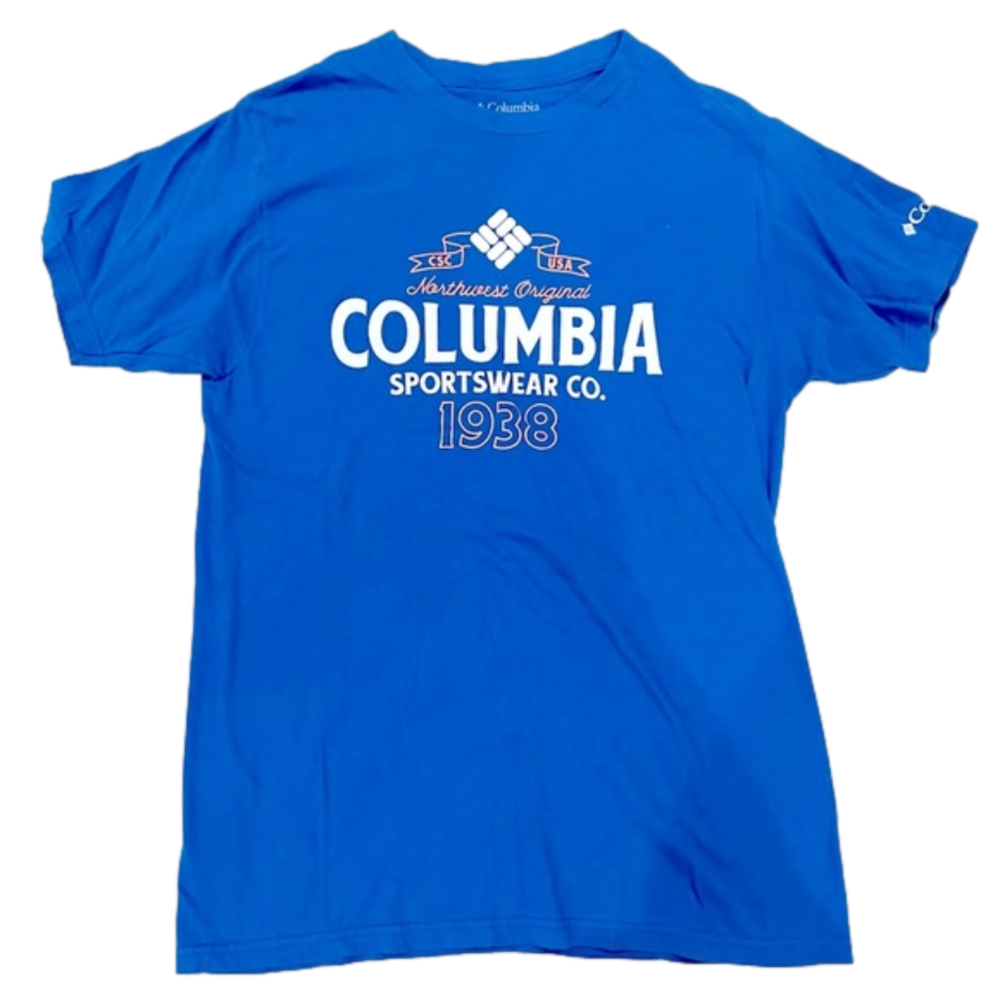Columbia Sportswear Men’s Blue Short Sleeve Crewneck Graphic T-Shirt Size M
